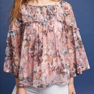 Akemi + Kin lace bell sleeve top. Medium